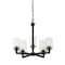 Z-Lite Savannah 5 Light Chandelier, Bronze & Clear 462-5BRZ - alternate 6